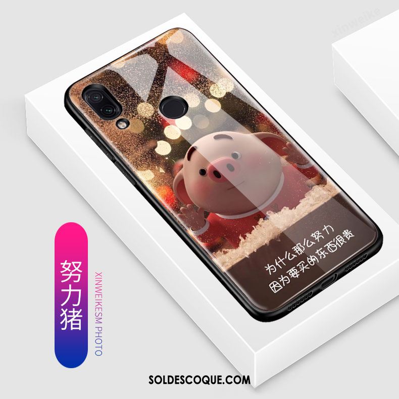 Coque Redmi Note 7 Dessin Animé Protection Délavé En Daim Charmant Tendance France