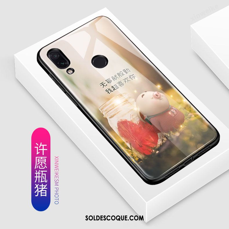 Coque Redmi Note 7 Dessin Animé Protection Délavé En Daim Charmant Tendance France