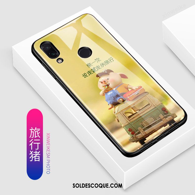 Coque Redmi Note 7 Dessin Animé Protection Délavé En Daim Charmant Tendance France