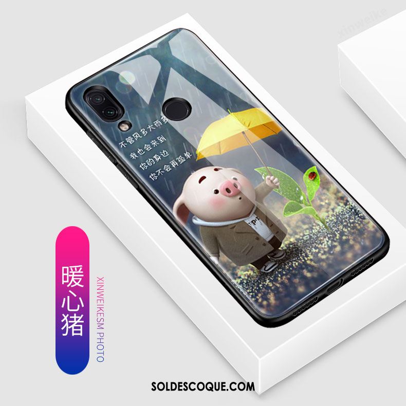 Coque Redmi Note 7 Dessin Animé Protection Délavé En Daim Charmant Tendance France