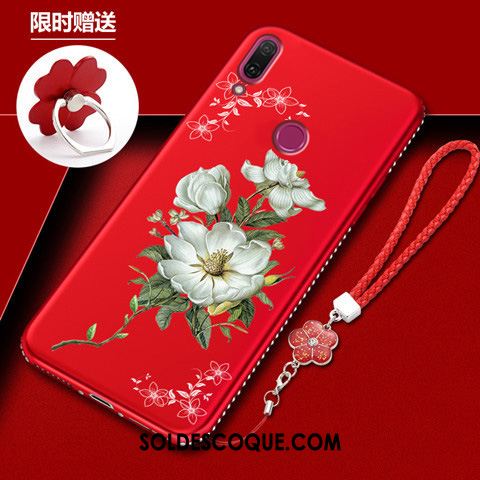 Coque Redmi Note 7 Incassable Rouge Tendance Personnalité Petit Pas Cher