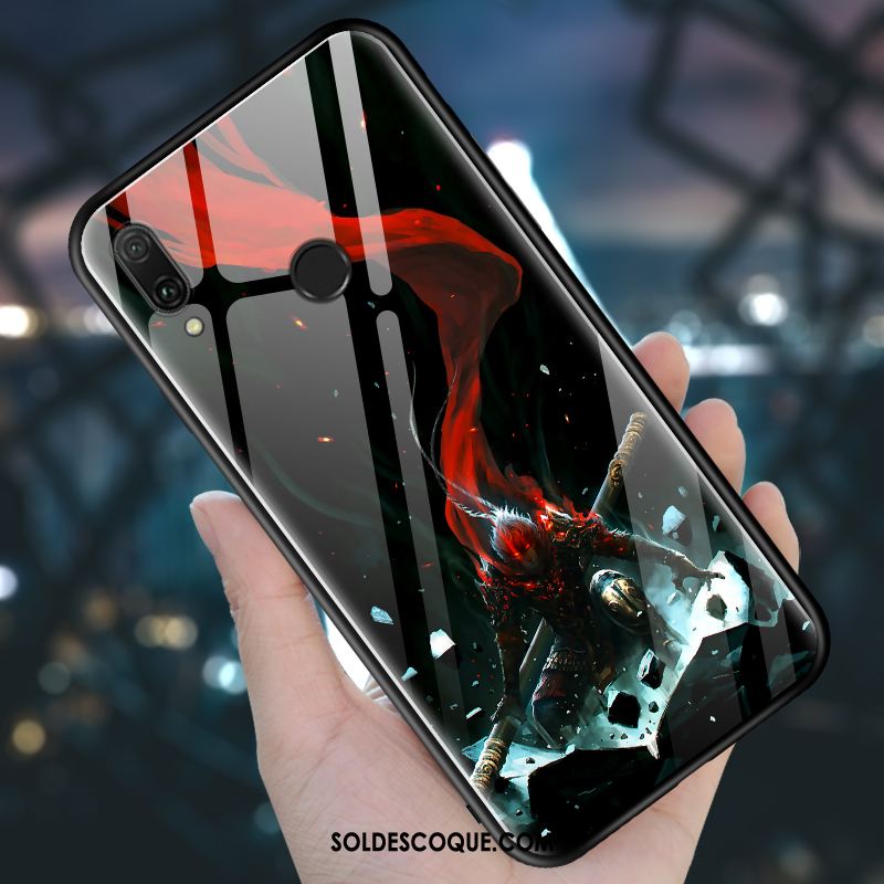 Coque Redmi Note 7 Incassable Verre Miroir Personnalité Rouge Soldes