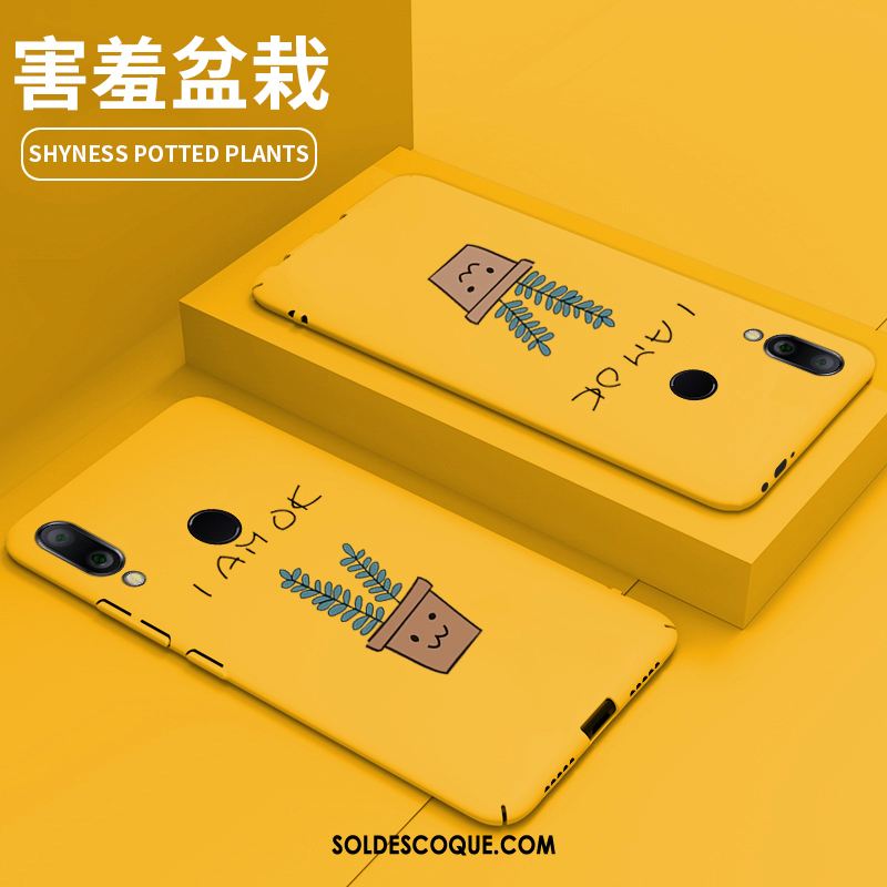 Coque Redmi Note 7 Or Net Rouge Dessin Animé Incassable Personnalité En Vente