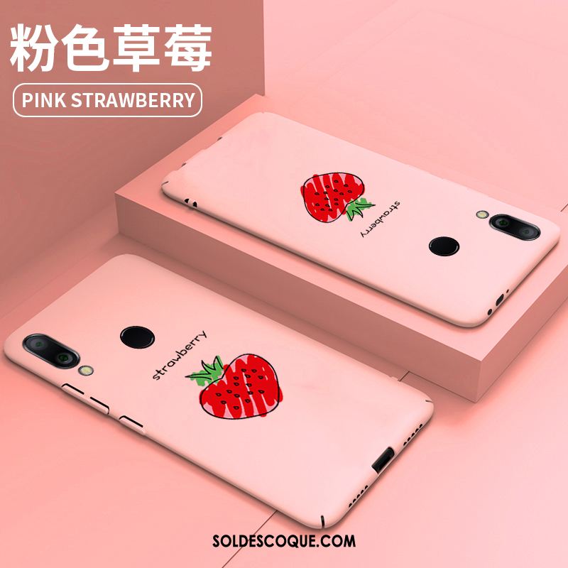 Coque Redmi Note 7 Or Net Rouge Dessin Animé Incassable Personnalité En Vente