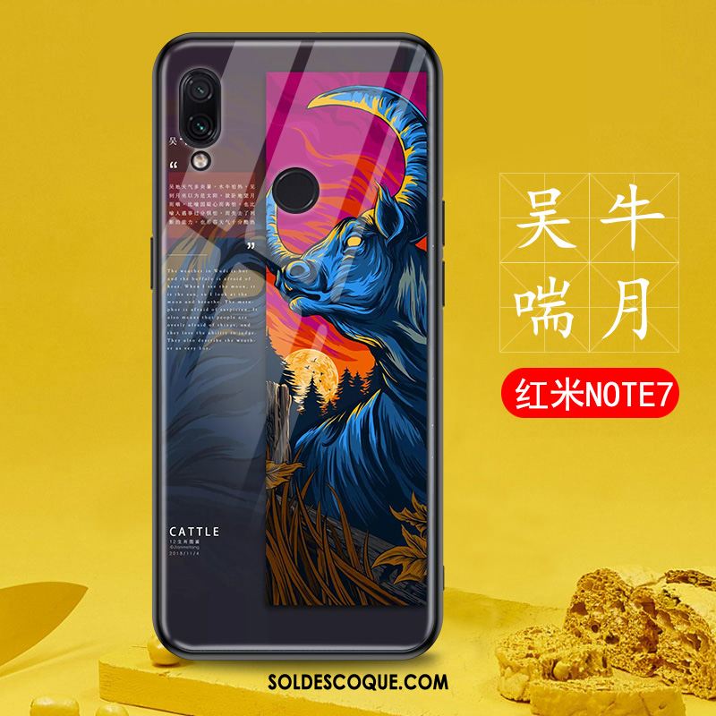 Coque Redmi Note 7 Rouge Incassable Verre Tout Compris Téléphone Portable Soldes