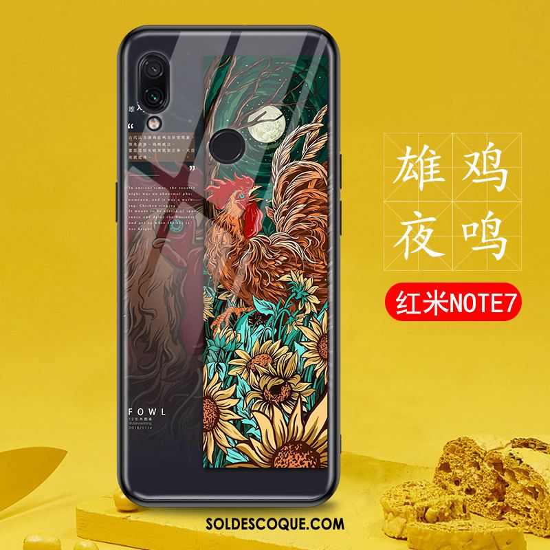 Coque Redmi Note 7 Rouge Incassable Verre Tout Compris Téléphone Portable Soldes