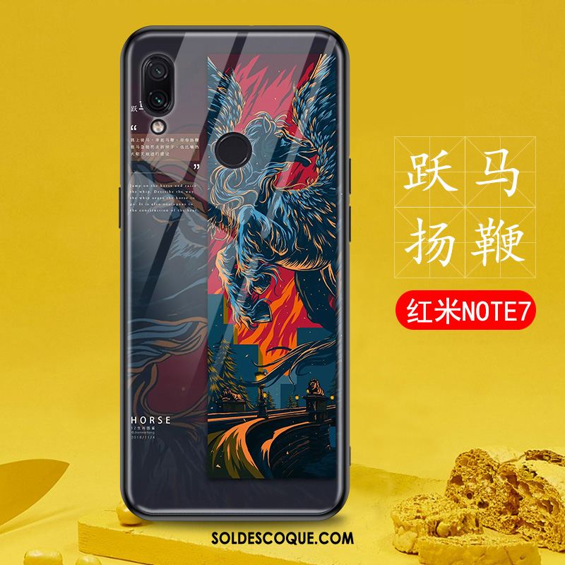 Coque Redmi Note 7 Rouge Incassable Verre Tout Compris Téléphone Portable Soldes