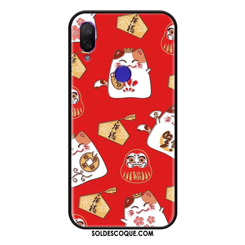 Coque Redmi Note 7 Tout Compris Téléphone Portable Dessin Animé Chat Rouge En Ligne