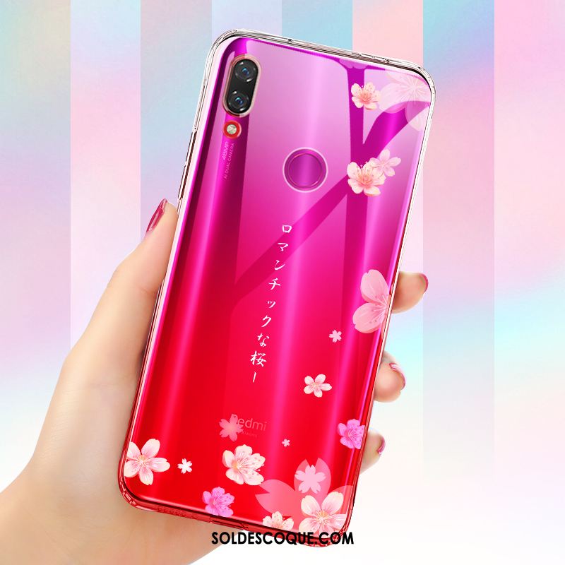 Coque Redmi Note 7 Transparent Étui Ornements Suspendus Bleu Ballon Housse France