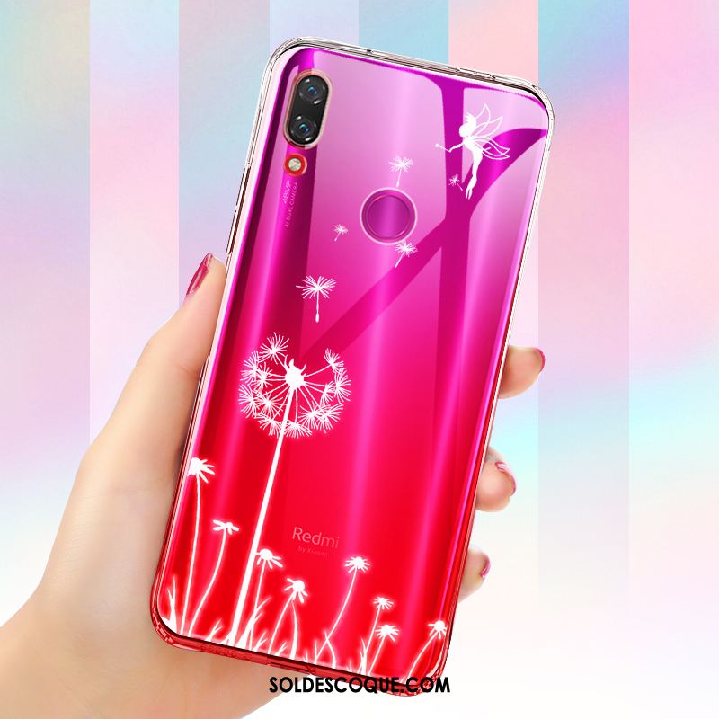 Coque Redmi Note 7 Transparent Étui Ornements Suspendus Bleu Ballon Housse France