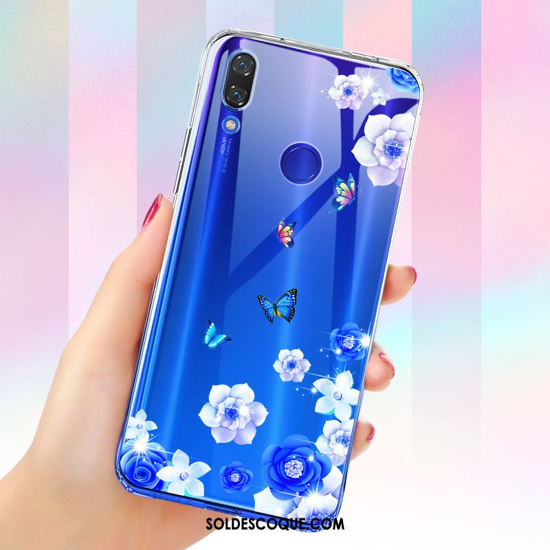 Coque Redmi Note 7 Transparent Étui Ornements Suspendus Bleu Ballon Housse France