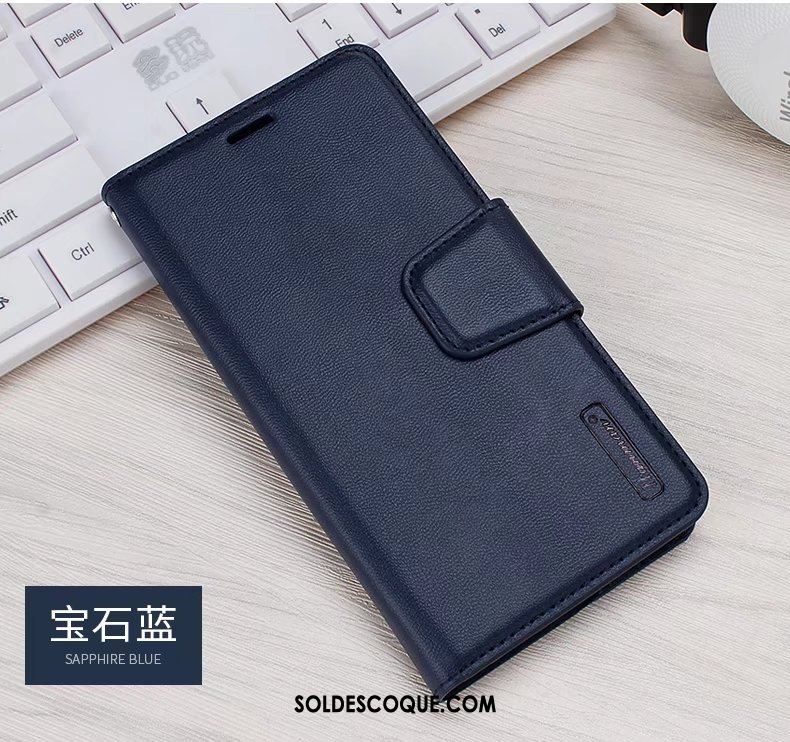 Coque Redmi Note 9 Incassable Étui En Cuir Téléphone Portable Rouge Clamshell En Ligne