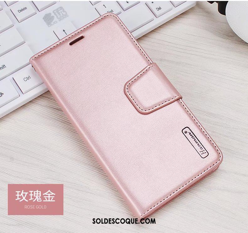 Coque Redmi Note 9 Incassable Étui En Cuir Téléphone Portable Rouge Clamshell En Ligne