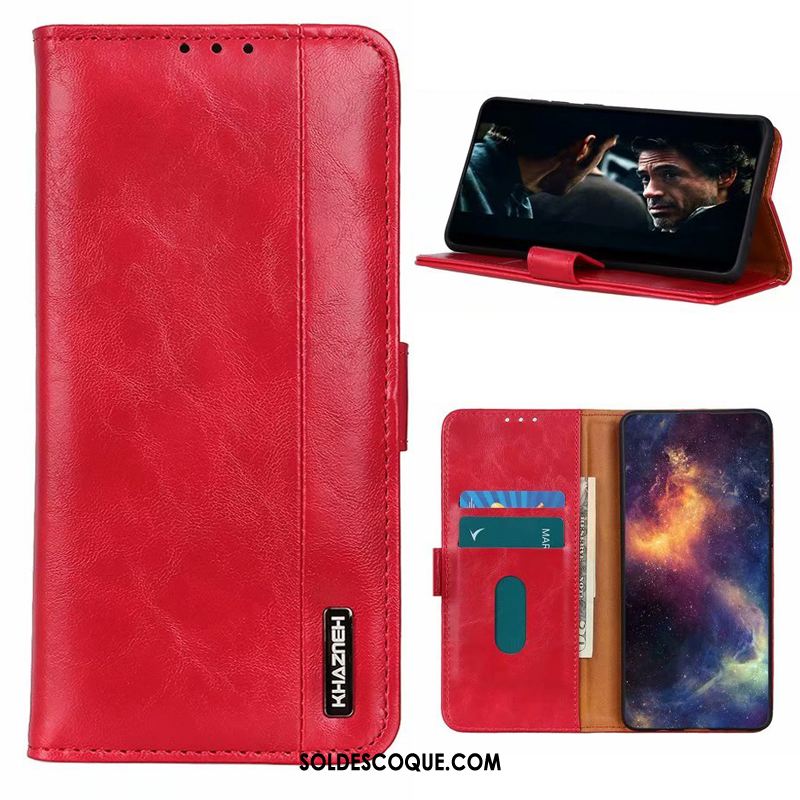 Coque Redmi Note 9 Pro Marron Incassable Business Téléphone Portable Étui En Cuir En Ligne