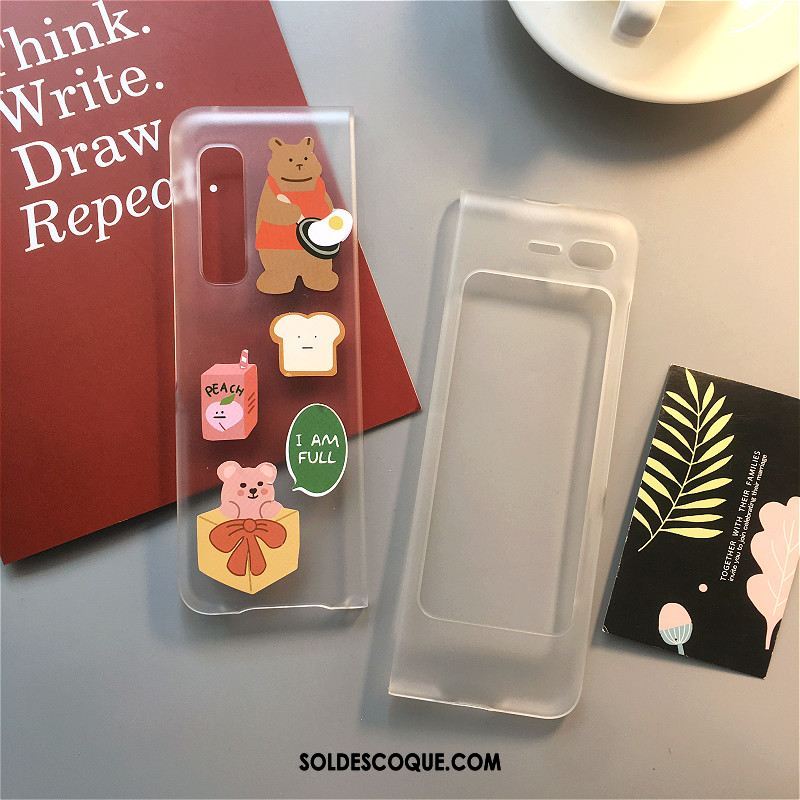 Coque Samsung Fold Délavé En Daim Plier Téléphone Portable Tout Compris Dessin Animé France