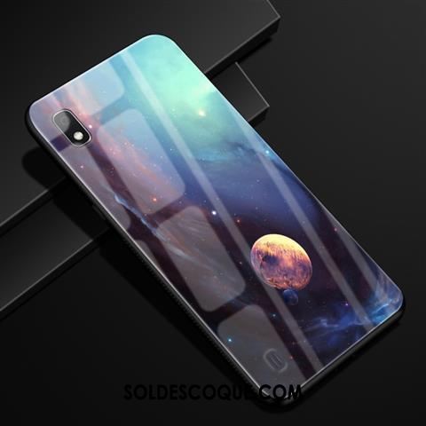 Coque Samsung Galaxy A10 Téléphone Portable Bleu Verre Étoile Étui Soldes