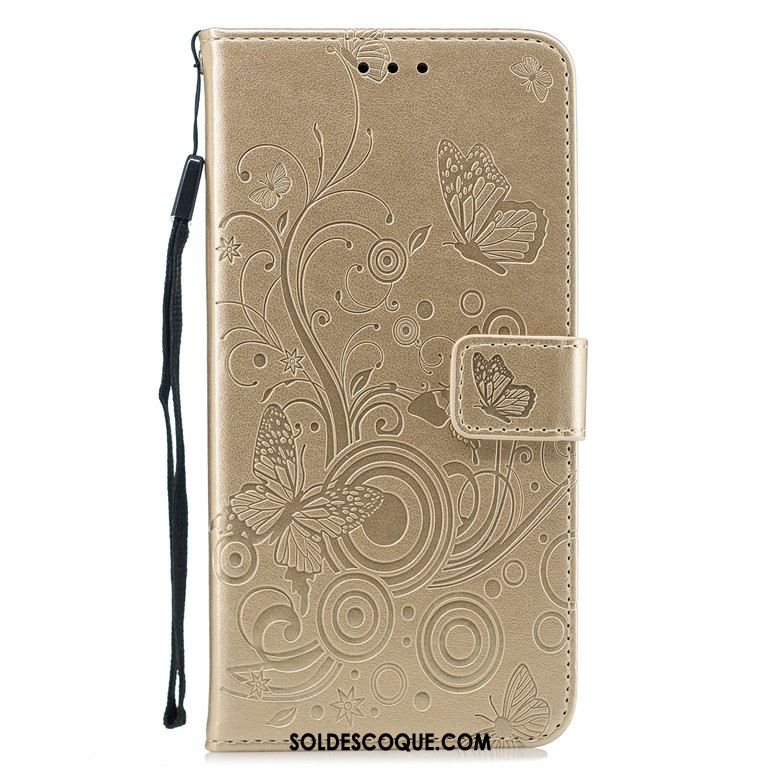 Coque Samsung Galaxy A10 Téléphone Portable Étui En Cuir Papillon Incassable Silicone Soldes