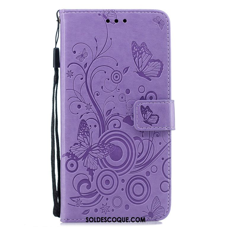 Coque Samsung Galaxy A10 Téléphone Portable Étui En Cuir Papillon Incassable Silicone Soldes