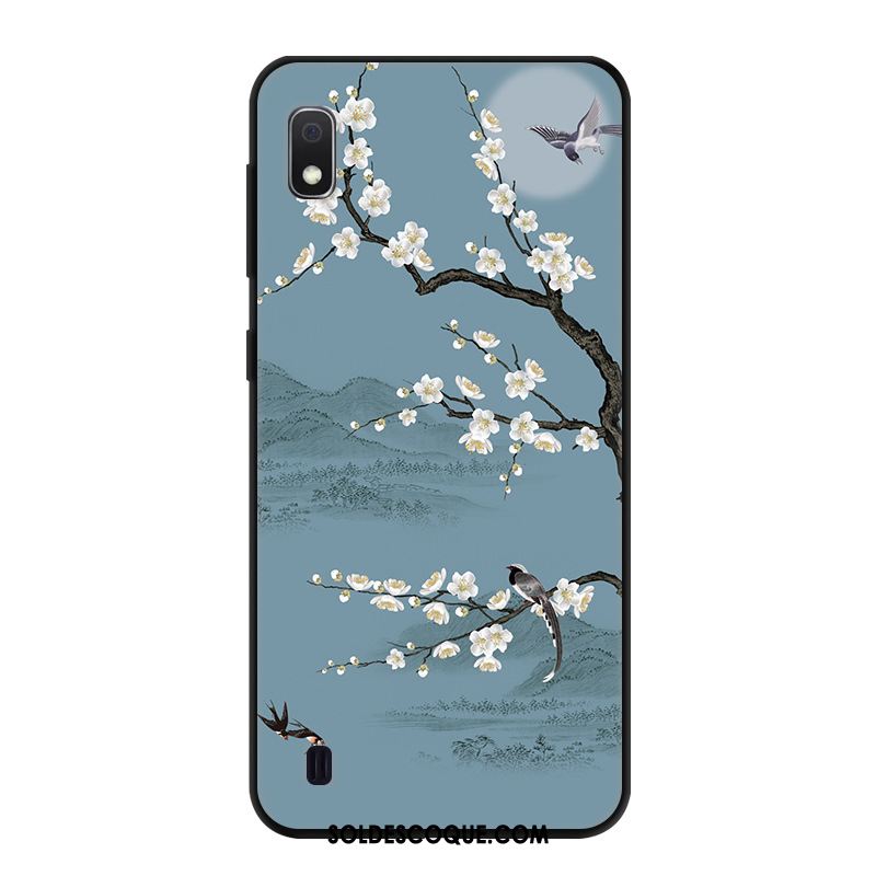 Coque Samsung Galaxy A10 Étoile Petit Bleu Marque De Tendance Simple Pas Cher