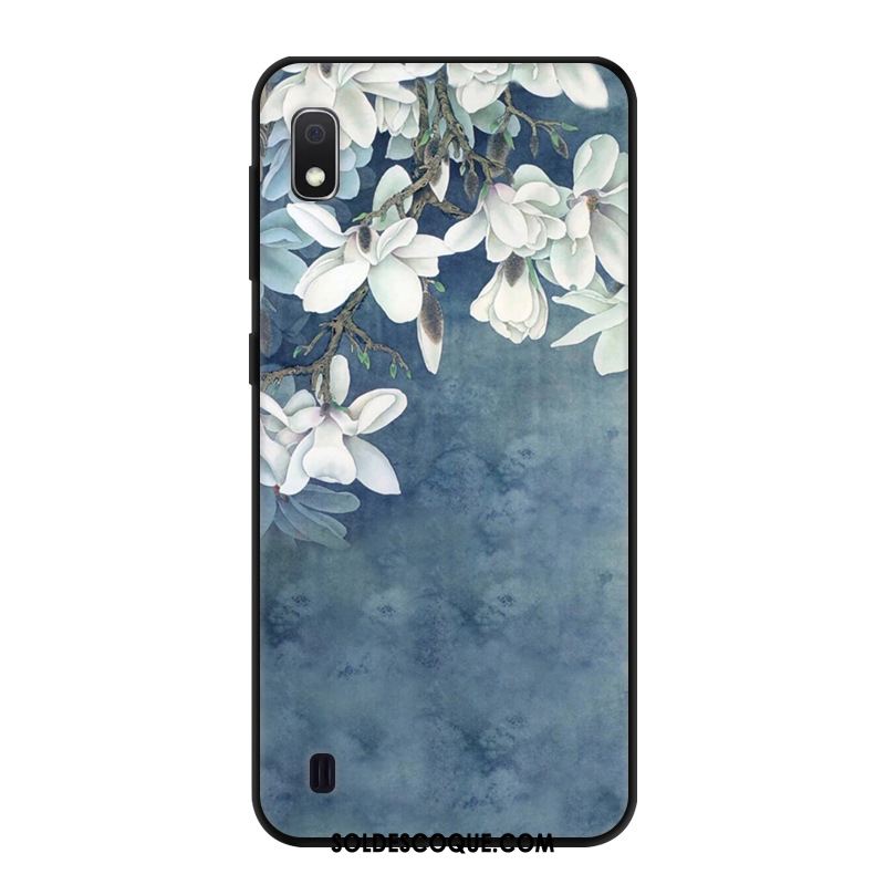 Coque Samsung Galaxy A10 Étoile Petit Bleu Marque De Tendance Simple Pas Cher