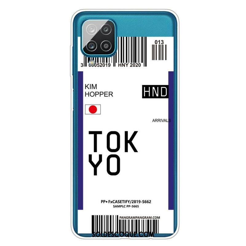 Coque Samsung Galaxy A12 / M12 Boarding Pass to Tokyo