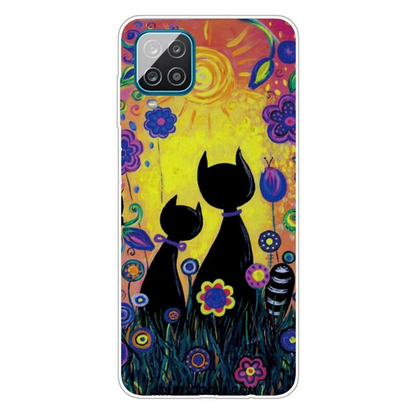 Coque Samsung Galaxy A12 / M12 Chat Cartoon