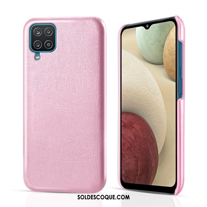 Coque Samsung Galaxy A12 / M12 Effet Cuir KSQ