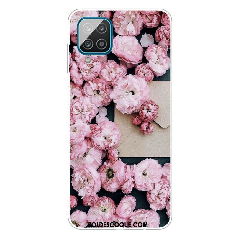 Coque Samsung Galaxy A12 / M12 Fleurs Intenses