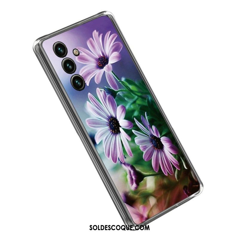 Coque Samsung Galaxy A14 5G / A14 Silicone Florale