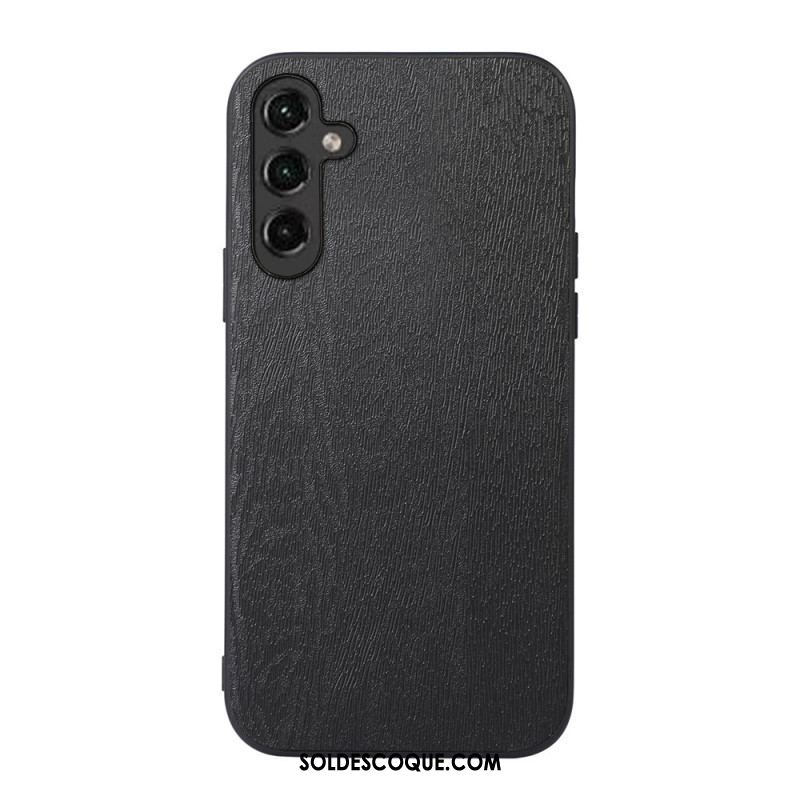 Coque Samsung Galaxy A14 5G / A14 Simili Cuir Effet Bois