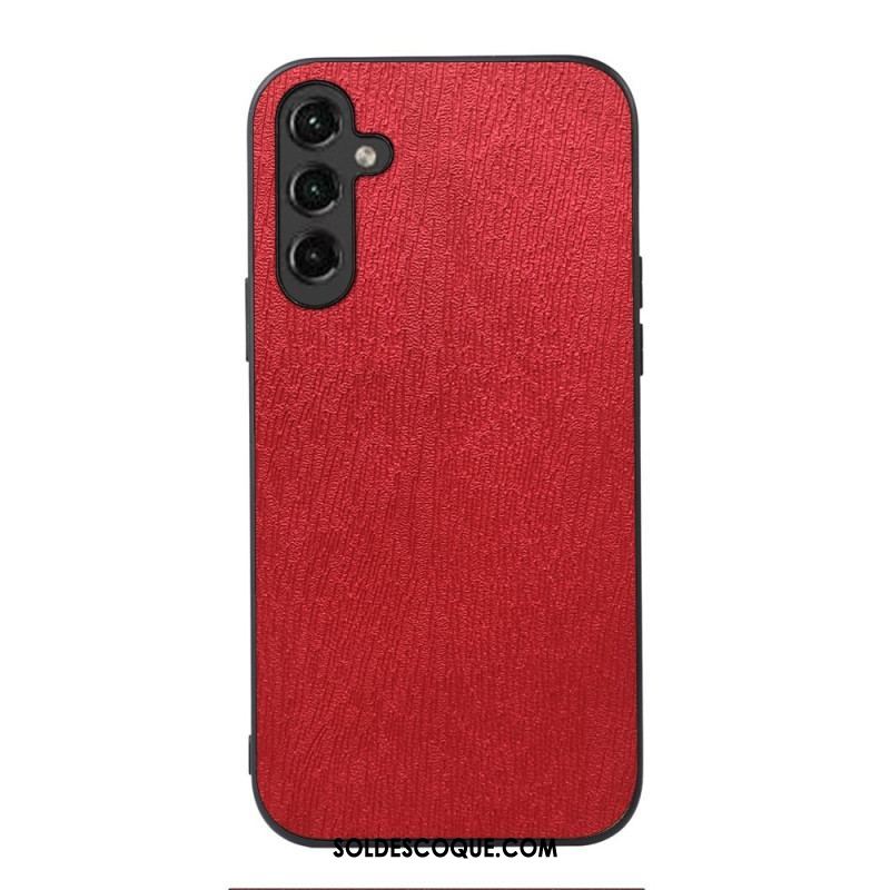 Coque Samsung Galaxy A14 5G / A14 Simili Cuir Effet Bois