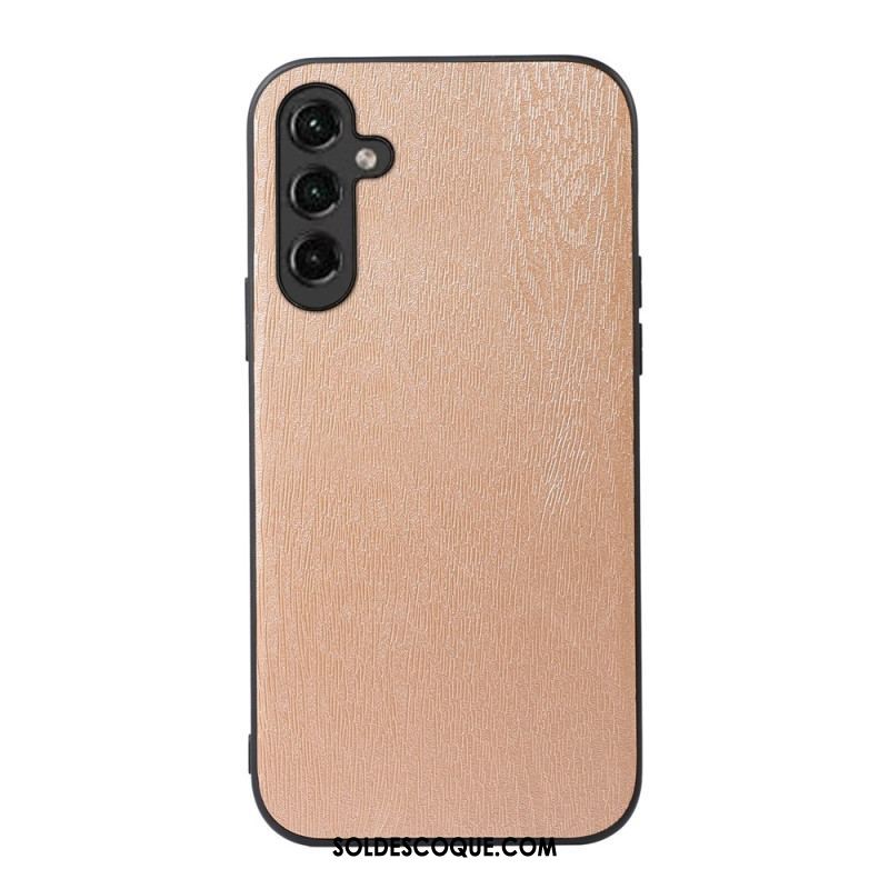 Coque Samsung Galaxy A14 5G / A14 Simili Cuir Effet Bois