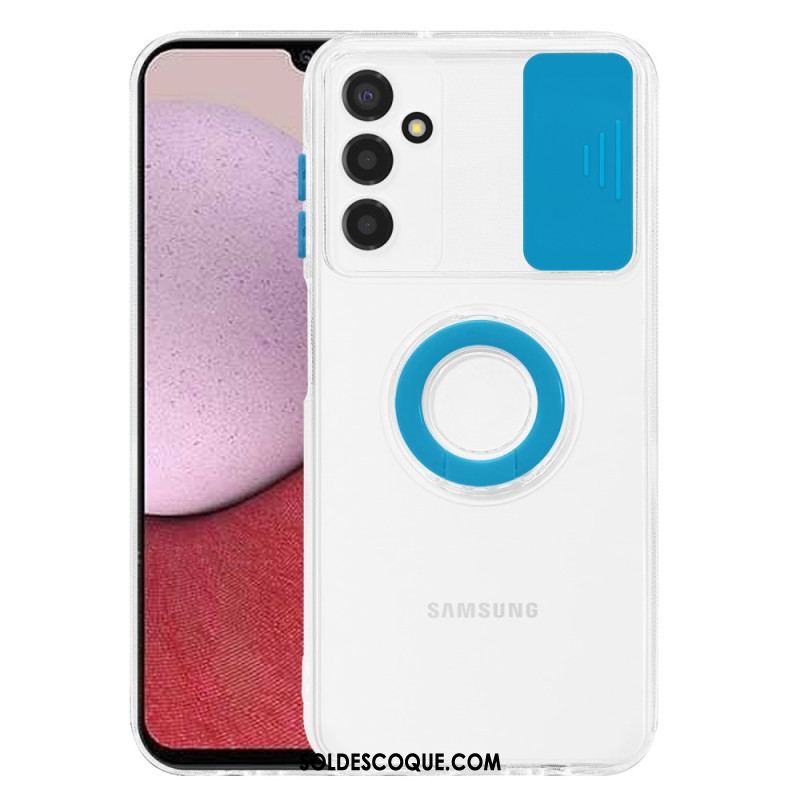 Coque Samsung Galaxy A14 5G / A14 Transparente avec Anneau-Support