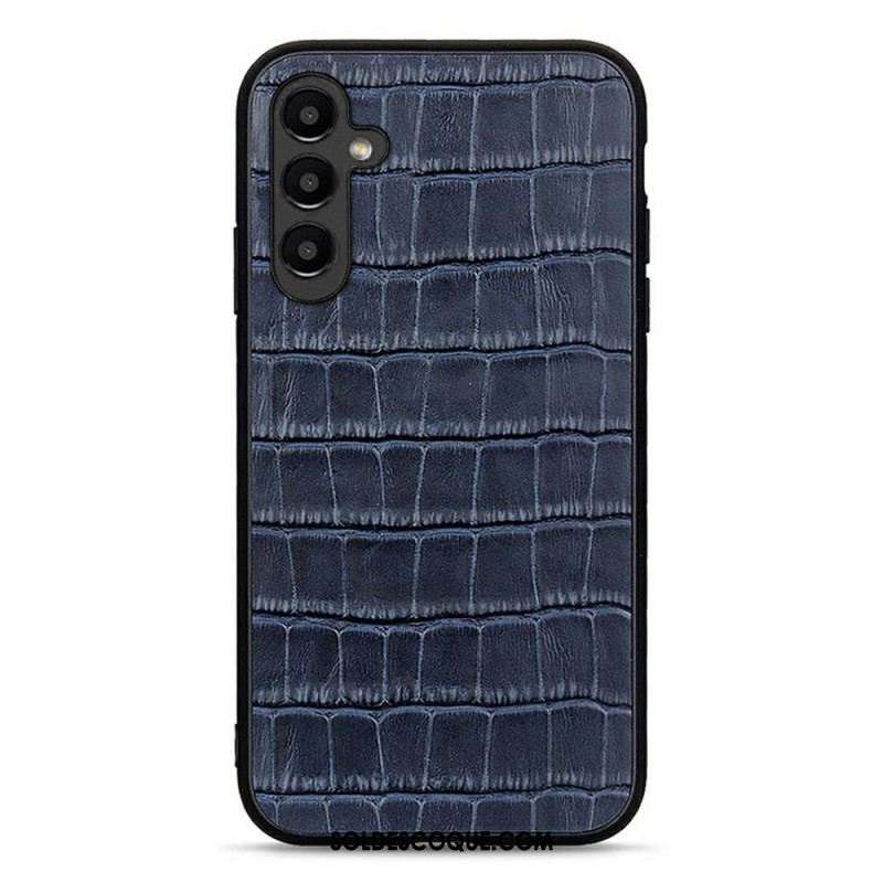 Coque Samsung Galaxy A14 5G / A14 Véritable Cuir Style Crocodile