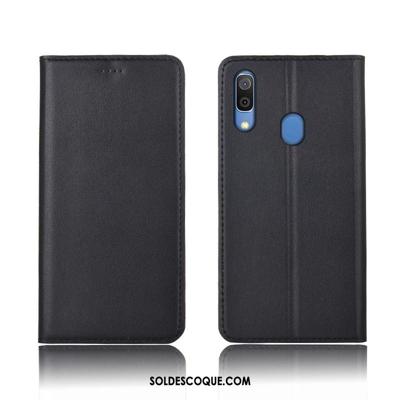 Coque Samsung Galaxy A20e Délavé En Daim Tout Compris Étui En Cuir Cuir Véritable Nouveau France