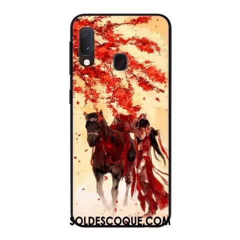 Coque Samsung Galaxy A20e Fluide Doux Étui Délavé En Daim Personnalité Créatif Soldes