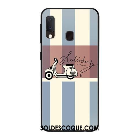 Coque Samsung Galaxy A20e Fluide Doux Étui Délavé En Daim Personnalité Créatif Soldes