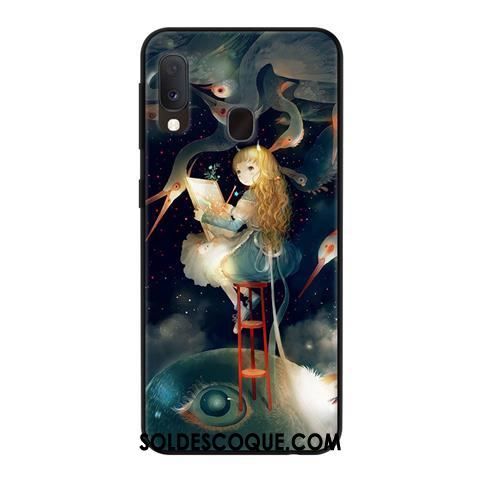 Coque Samsung Galaxy A20e Fluide Doux Étui Délavé En Daim Personnalité Créatif Soldes