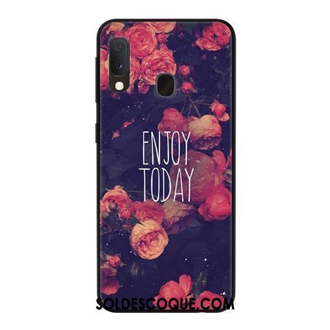 Coque Samsung Galaxy A20e Fluide Doux Étui Délavé En Daim Personnalité Créatif Soldes