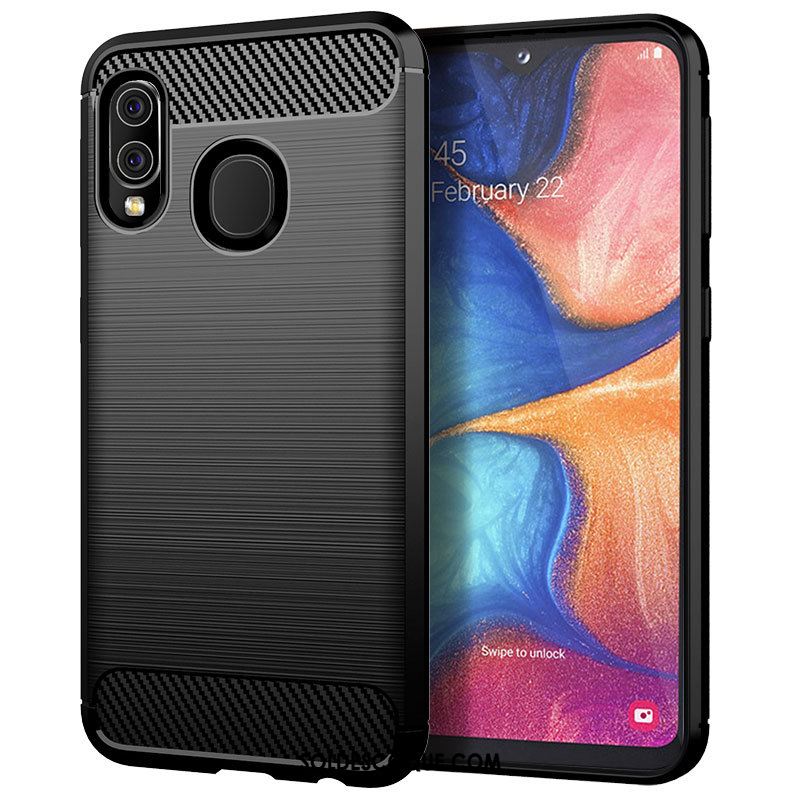 Coque Samsung Galaxy A20e Étui Soie Étoile Protection Rouge En Vente