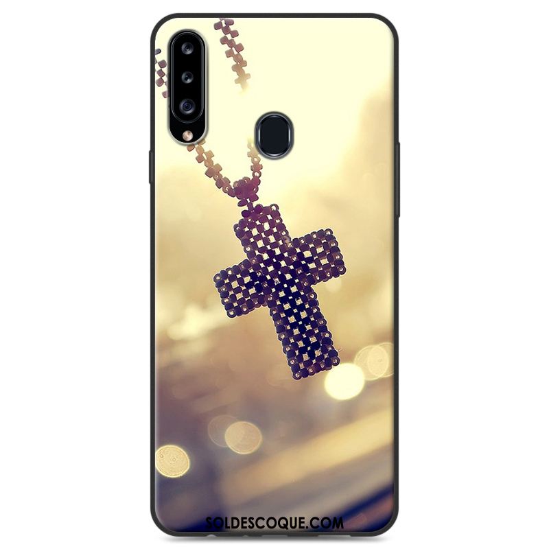 Coque Samsung Galaxy A20s Multicolore Incassable Étoile Téléphone Portable Fluide Doux Soldes