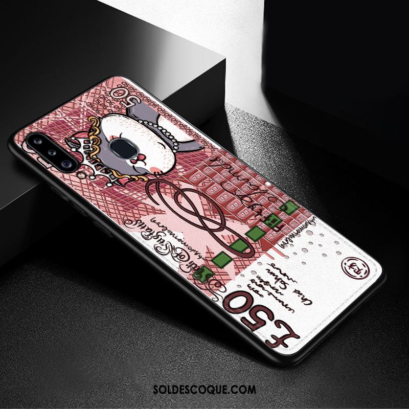 Coque Samsung Galaxy A20s Net Rouge Vert Rat Mode Téléphone Portable Pas Cher