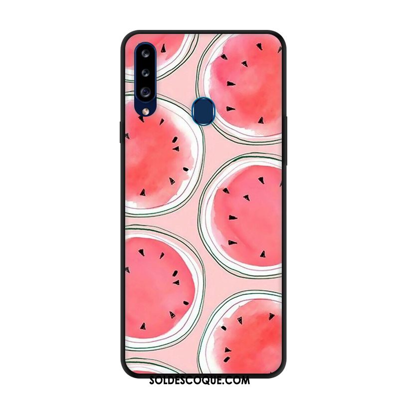 Coque Samsung Galaxy A20s Protection Téléphone Portable Étui Étoile Rouge Pas Cher