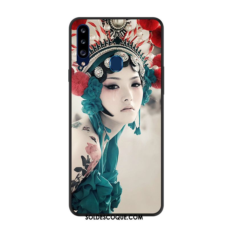 Coque Samsung Galaxy A20s Vert Personnalisé Étoile Téléphone Portable Étui Pas Cher