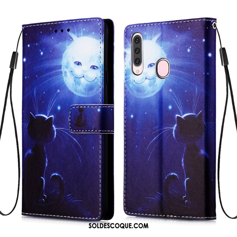 Coque Samsung Galaxy A20s Étoile Carte Fluide Doux Bleu Personnalité En Vente