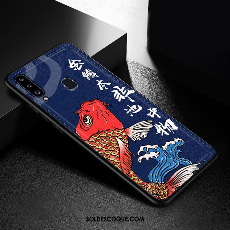 Coque Samsung Galaxy A20s Étoile Téléphone Portable Personnalité Silicone Gaufrage Pas Cher