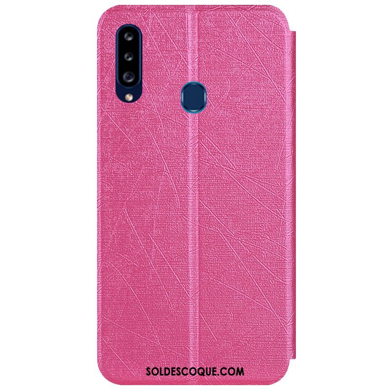 Coque Samsung Galaxy A20s Étui En Cuir Téléphone Portable Argent Protection Étoile En Ligne