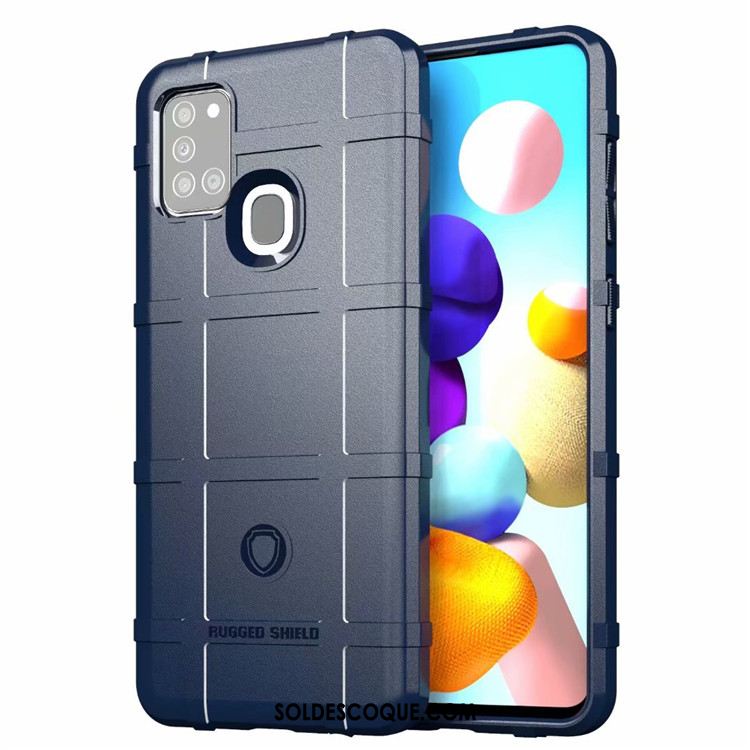 Coque Samsung Galaxy A21s Noir Téléphone Portable Personnalité Étoile Délavé En Daim En Ligne