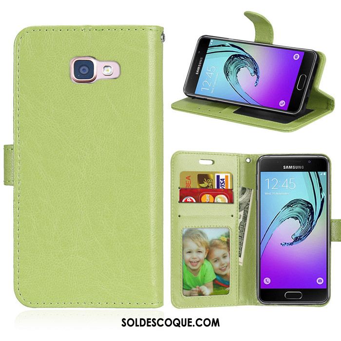 Coque Samsung Galaxy A3 2016 Protection Étoile Téléphone Portable Marron Portefeuille Pas Cher