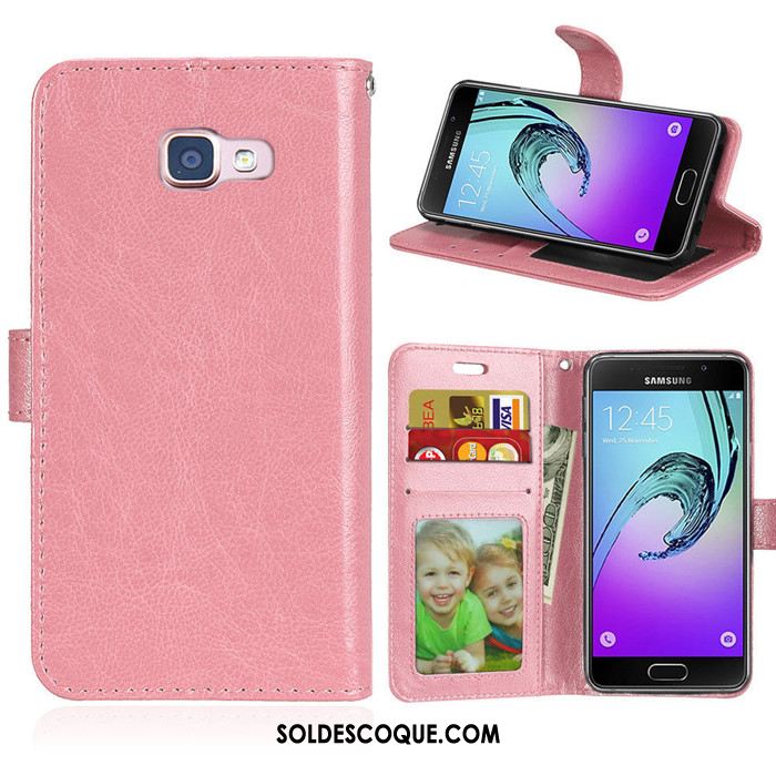 Coque Samsung Galaxy A3 2016 Protection Étoile Téléphone Portable Marron Portefeuille Pas Cher